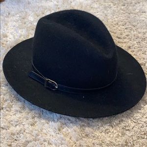 Black Wide Brim Hat